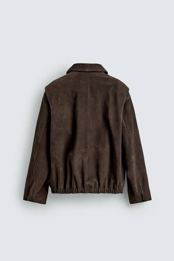 ЗАМШЕВАЯ КУРТКА стандартной посадки Zara «Aaron Levine»