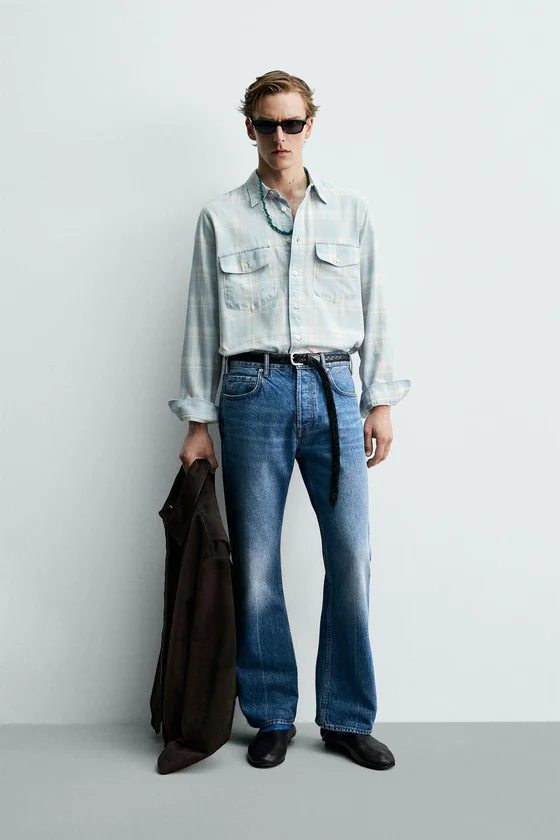 ЛЕГКАЯ ДЖИНСОВАЯ РУБАШКА Zara «Aaron Levine»