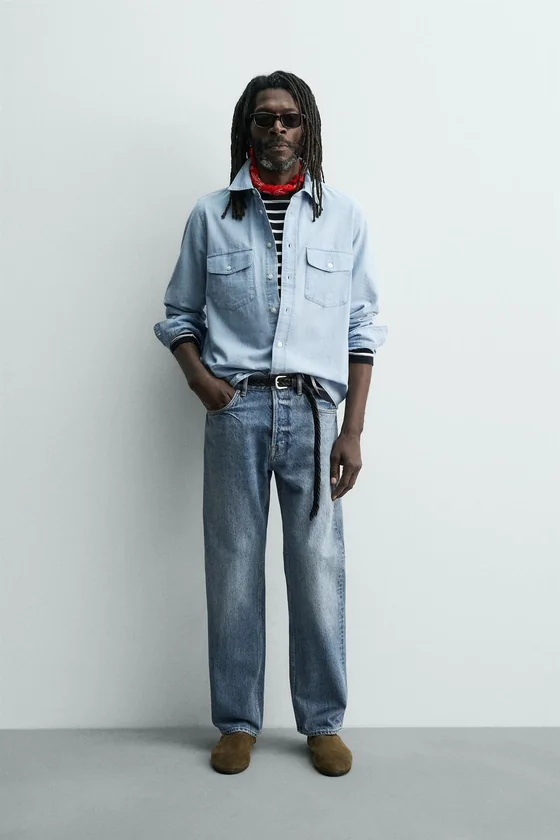 ДЖИНСЫ прямого кроя Zara «Aaron Levine»
