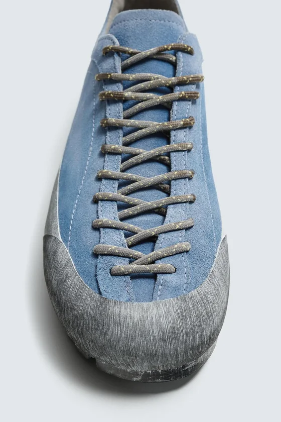 КОЖАНЫЕ КРОССОВКИ Zara «Aaron Levine» НА ПОДОШВЕ Vibram®