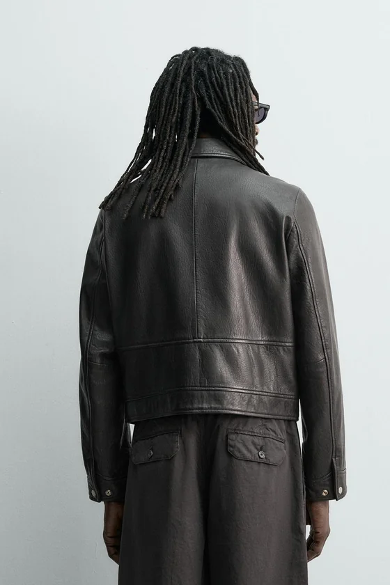 КОЖАНАЯ КУРТКА Zara «Aaron Levine»