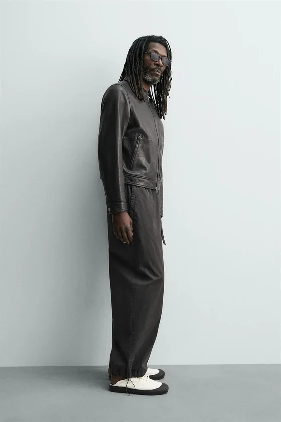 КОЖАНАЯ КУРТКА Zara «Aaron Levine»