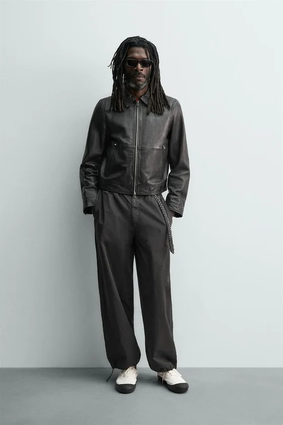 КОЖАНАЯ КУРТКА Zara «Aaron Levine»