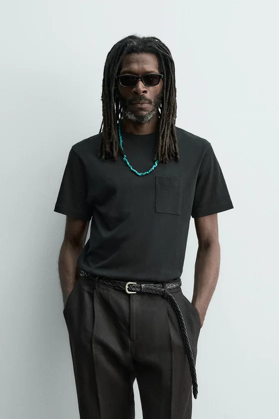 ФУТБОЛКА С КАРМАНОМ Zara «Aaron Levine»