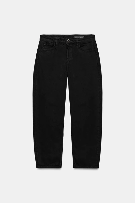 ЗАУЖЕННЫЕ ДЖИНСЫ СО СРЕДНЕЙ ПОСАДКОЙ — коллекция Zara «ZW»