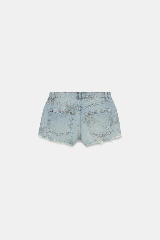 ДЖИНСОВЫЕ ШОРТЫ TRF С ВЫСОКОЙ ПОСАДКОЙ