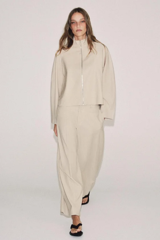 БРЮКИ баллон ИЗ СМЕСОВОЙ ШЕРСТИ — коллекция Zara «ZW»