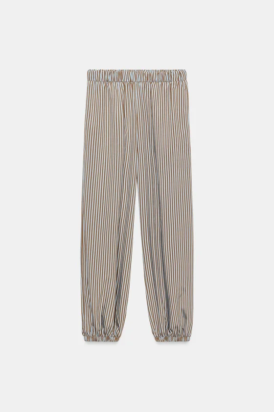 БРЮКИ-БАГГИ В ПОЛОСКУ — коллекция Zara «ZW»