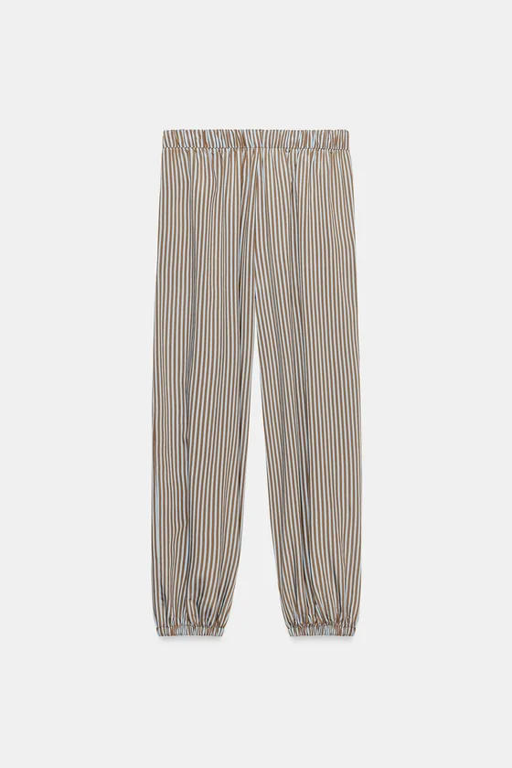 БРЮКИ-БАГГИ В ПОЛОСКУ — коллекция Zara «ZW»