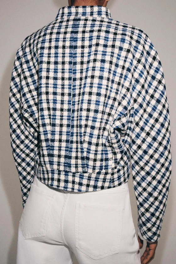 КУРТКА В КЛЕТКУ — коллекция Zara «ZW»