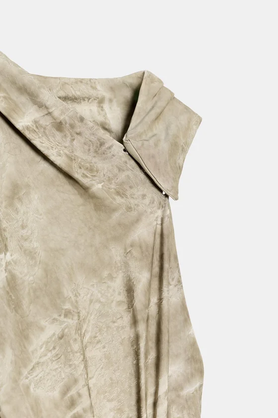 ТОП АСИММЕТРИЧНОГО КРОЯ ЖАККАРД — коллекция Zara «ZW»