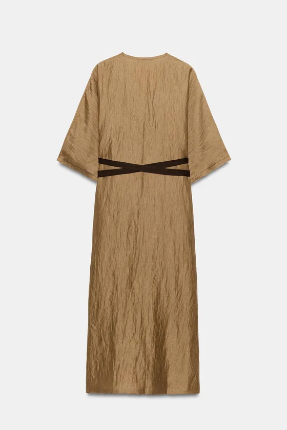 ТУНИКА ИЗ СМЕСОВОГО ЛЬНА — коллекция Zara «ZW»