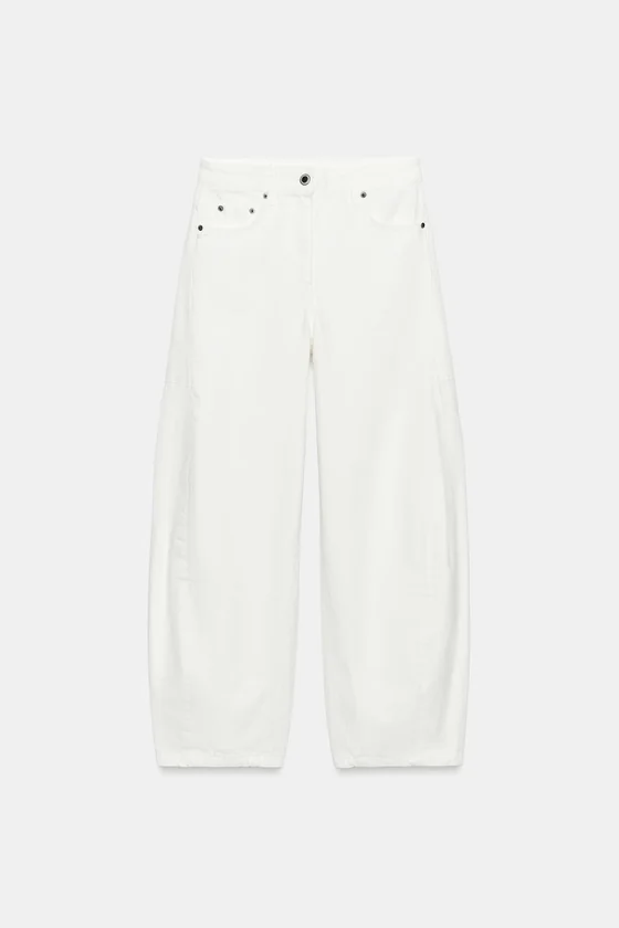 ДЖИНСЫ коллекция Zara «ZW» ANKLE баллон СО СРЕДНЕЙ ПОСАДКОЙ