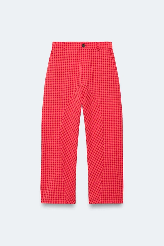 Брюки в клетку Лимитированная коллекция carrot fit
