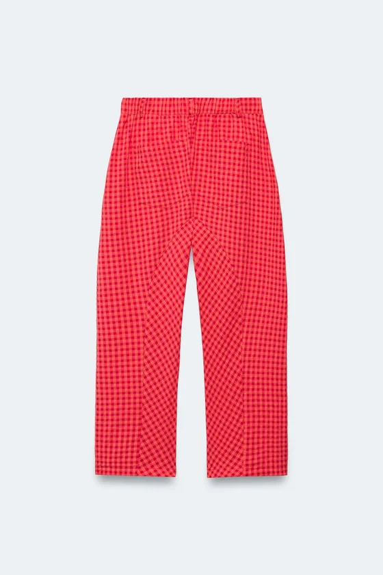 Брюки в клетку Лимитированная коллекция carrot fit