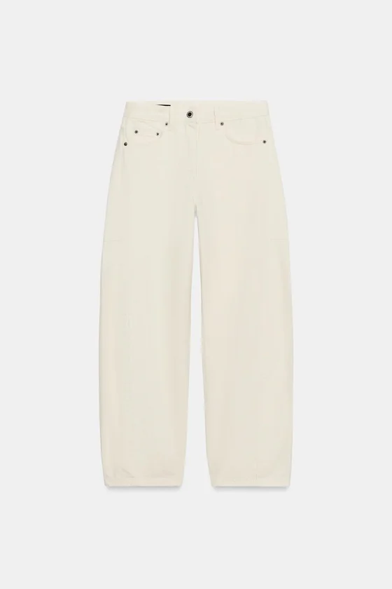 ДЖИНСЫ коллекция Zara «ZW» ANKLE баллон СО СРЕДНЕЙ ПОСАДКОЙ