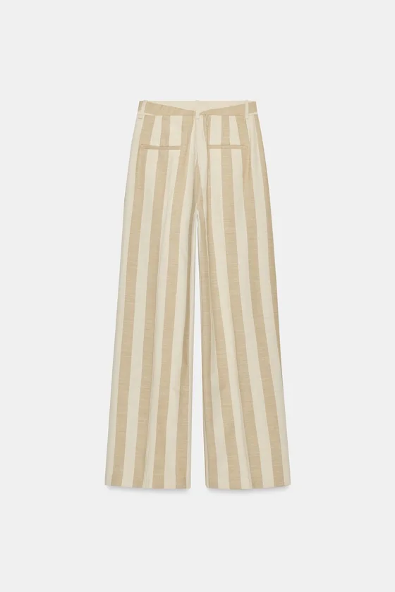 ШИРОКИЕ БРЮКИ В ПОЛОСКУ — коллекция Zara «ZW»