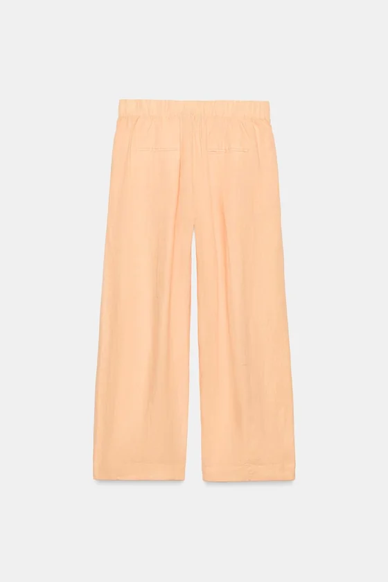 БРЮКИ  ИЗ ЛЬНА — коллекция Zara «ZW»