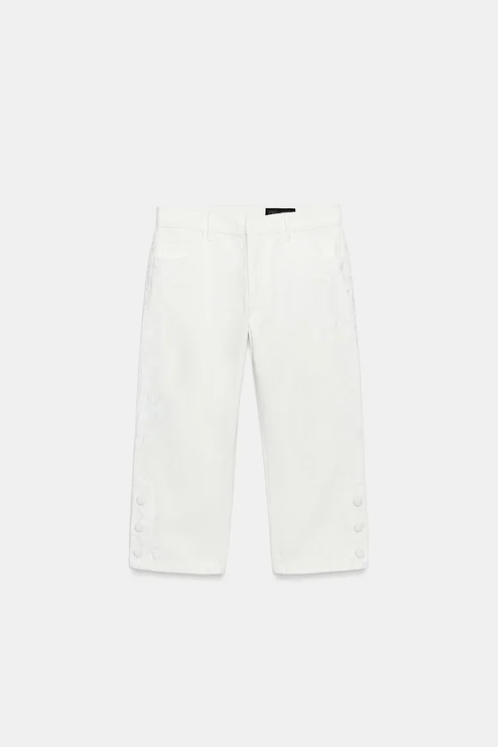 ДЖИНСЫ КАПРИ СО СРЕДНЕЙ ПОСАДКОЙ И ВЫШИВКОЙ — коллекция Zara «ZW»