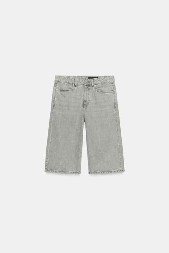 ДЖИНСОВЫЕ ШОРТЫ БЕРМУДЫ СО СРЕДНЕЙ ПОСАДКОЙ — коллекция Zara «ZW»