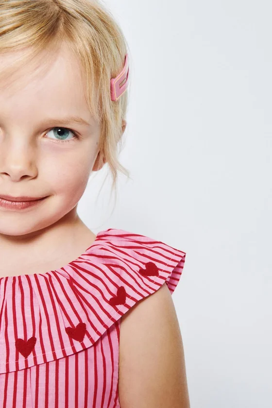 ТОП В ПОЛОСКУ С ВЫШИВКОЙ SISSEL EDELBO X ZARA KIDS