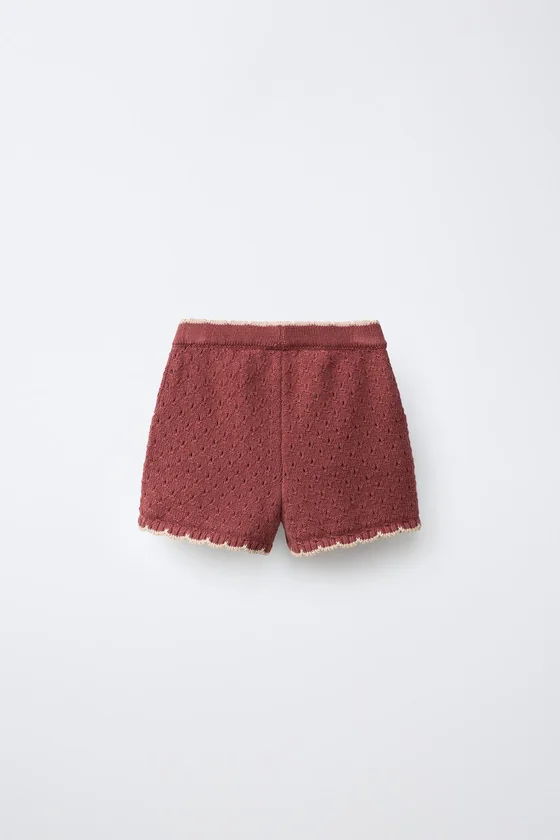 ШОРТЫ ИЗ ТРИКОТАЖА С ВЫШИТЫМИ ЦВЕТАМИ SISSEL EDELBO X ZARA KIDS