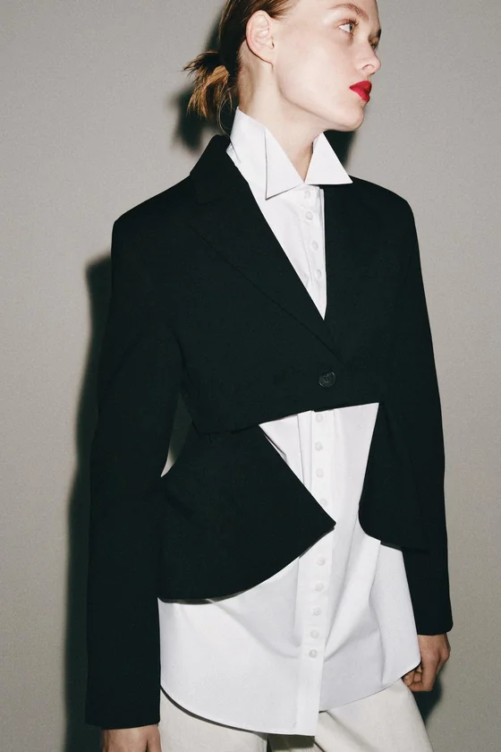 АСИММЕТРИЧНЫЙ БЛЕЙЗЕР — коллекция Zara «ZW»