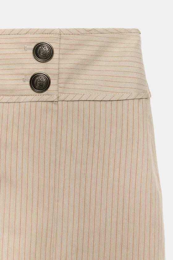 ЮБКА ПРЯМОГО КРОЯ В ПОЛОСКУ — коллекция Zara «ZW»