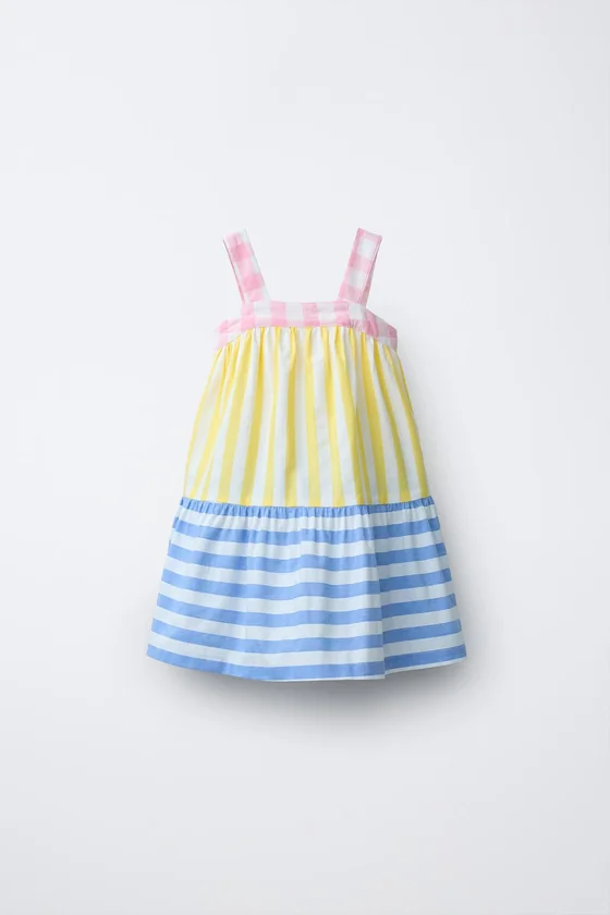 ПЛАТЬЕ В ПОЛОСКУ И КЛЕТКУ CASA LAWA X ZARA KIDS