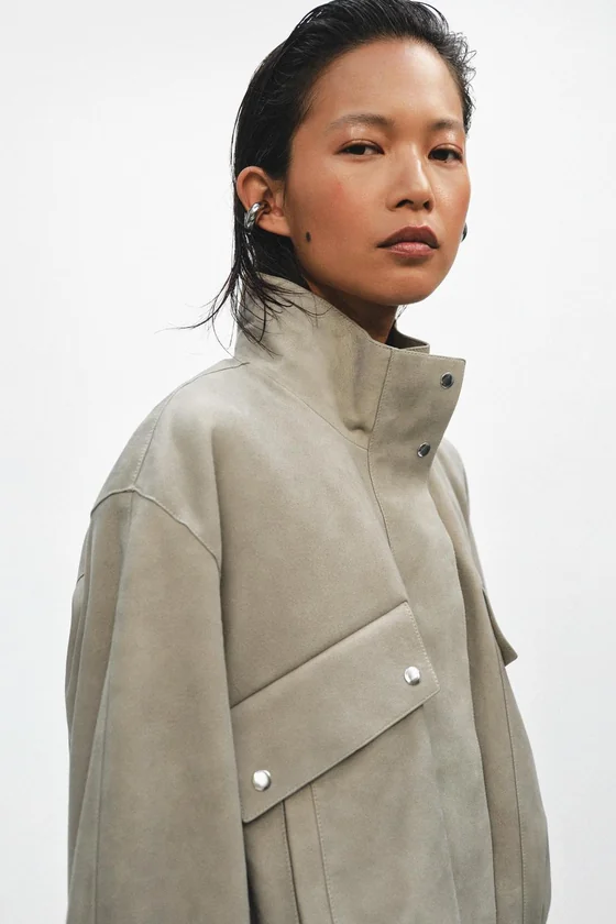 КУРТКА ИЗ ЗАМШИ — коллекция Zara «ZW» лимитированная серия