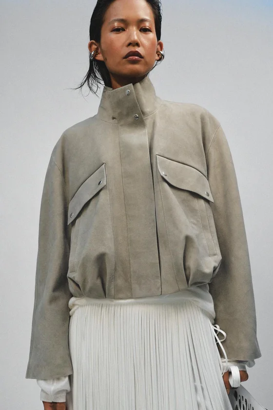 КУРТКА ИЗ ЗАМШИ — коллекция Zara «ZW» лимитированная серия