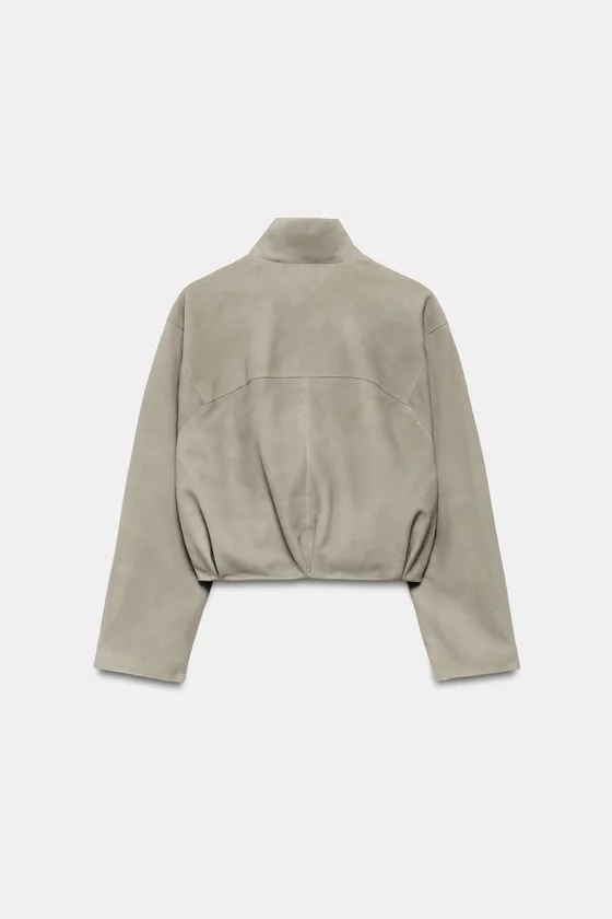 КУРТКА ИЗ ЗАМШИ — коллекция Zara «ZW» лимитированная серия