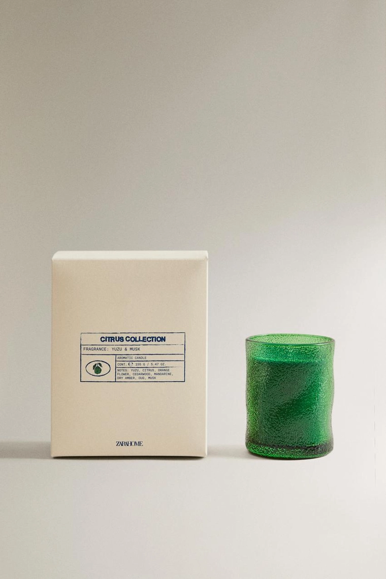 (155 г) ароматическая свеча yuzu & musk