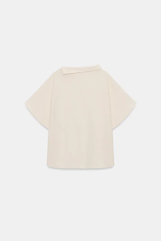 СВОБОДНАЯ БЛУЗА С ЗАСТЕЖКАМИ — коллекция Zara «ZW»