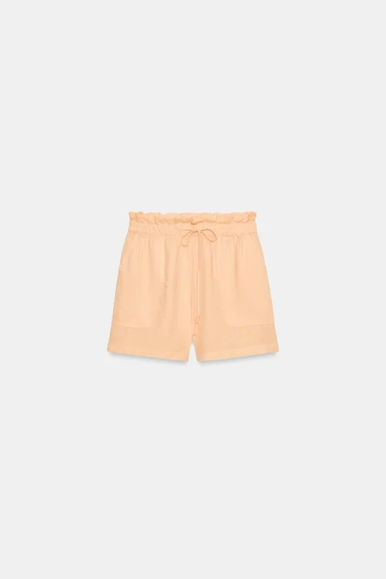 ЛЬНЯНЫЕ ШОРТЫ — коллекция Zara «ZW»