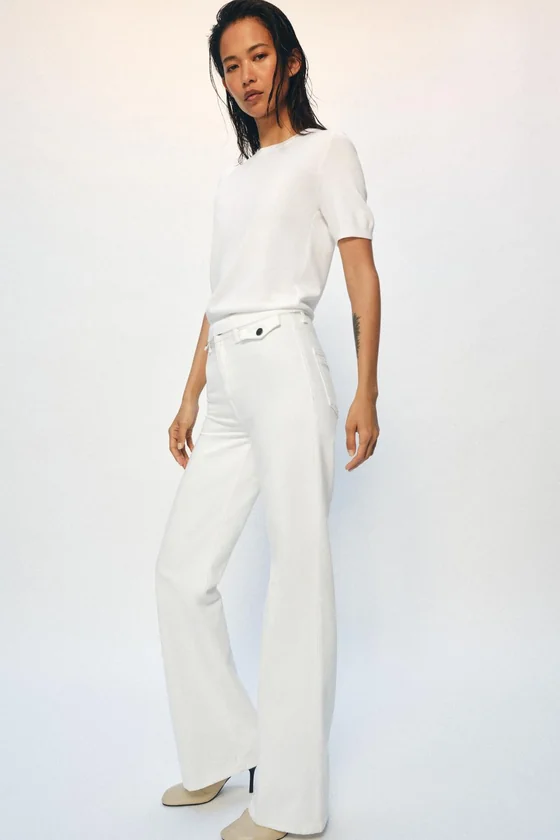 ДЖИНСЫ клёш С ВЫСОКОЙ ПОСАДКОЙ — коллекция Zara «ZW»