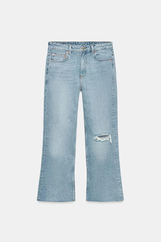 УКОРОЧЕННЫЕ ДЖИНСЫ   СО СРЕДНЕЙ ПОСАДКОЙ — коллекция Zara «ZW»