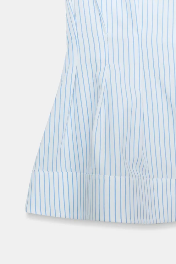 РУБАШКА СО СКЛАДКАМИ И ПРОЙМАМИ — коллекция Zara «ZW»