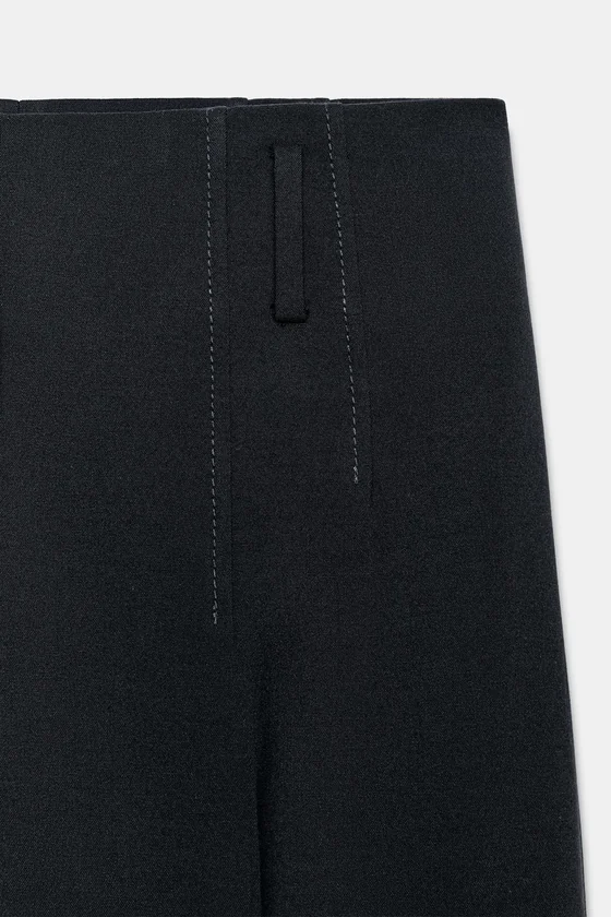 БРЮКИ ИЗ ШЕРСТИ С ВЫСОКОЙ ПОСАДКОЙ — коллекция Zara «ZW»
