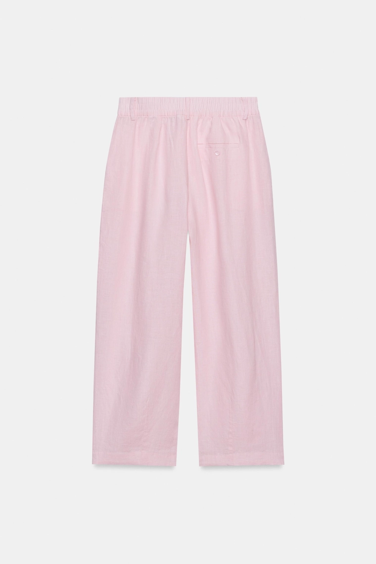 БРЮКИ СО СКЛАДКАМИ ИЗ 100% ЛЬНА — коллекция Zara «ZW»