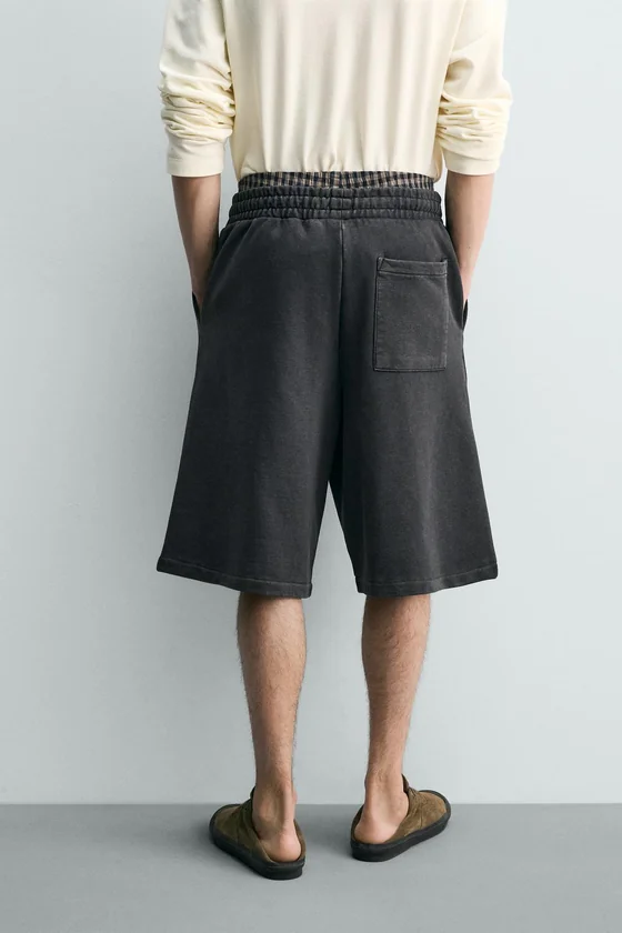 ШОРТЫ-ДЖОГГЕРЫ  С ЭФФЕКТОМ ПОТЕРТОСТИ