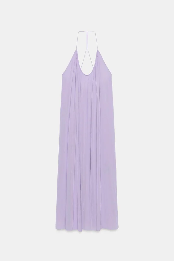 ДЛИННОЕ ПЛАТЬЕ НА БРЕТЕЛЯХ — коллекция Zara «ZW»