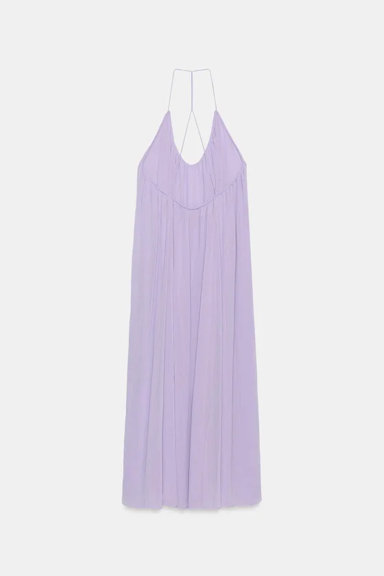 ДЛИННОЕ ПЛАТЬЕ НА БРЕТЕЛЯХ — коллекция Zara «ZW»