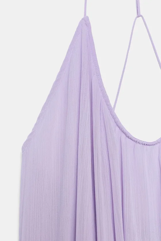 ДЛИННОЕ ПЛАТЬЕ НА БРЕТЕЛЯХ — коллекция Zara «ZW»