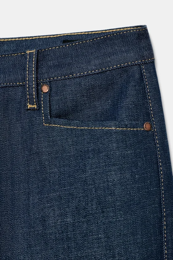 ДЖИНСЫ ПРЯМОГО КРОЯ С ВЫСОКОЙ ПОСАДКОЙ — коллекция Zara «ZW»