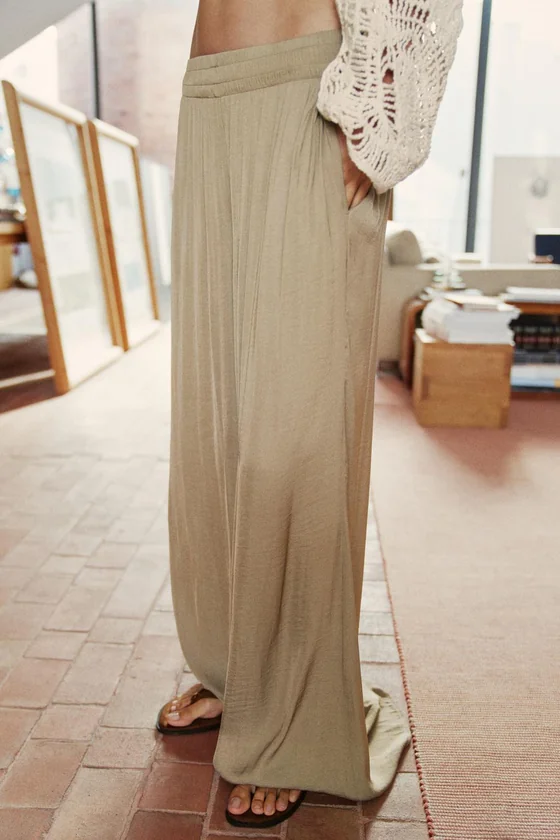 ШИРОКИЕ СТРУЯЩИЕСЯ БРЮКИ