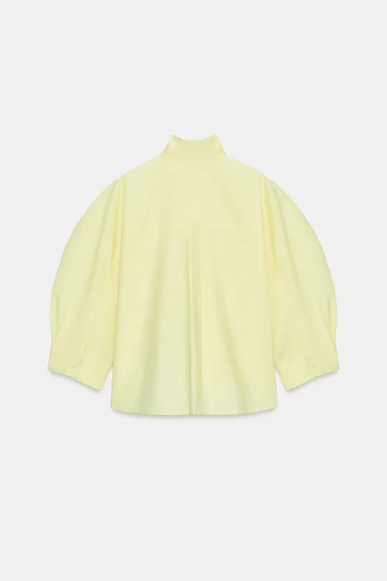РУБАШКА С ОБЪЕМНЫМИ РУКАВАМИ коллекция Zara «ZW»