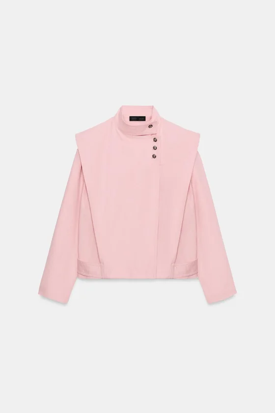 ДВУБОРТНАЯ КУРТКА С ПУГОВИЦАМИ — коллекция Zara «ZW»