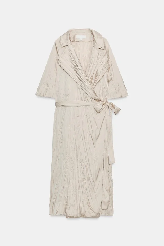 ПЛАТЬЕ ПЛИССИРОВАННОЕ С ПОЯСОМ — коллекция Zara «ZW»