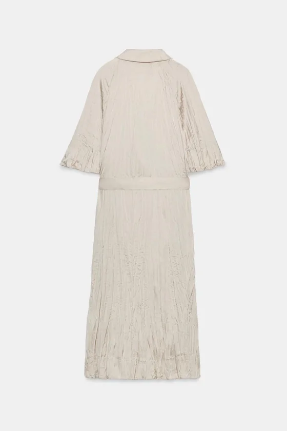 ПЛАТЬЕ ПЛИССИРОВАННОЕ С ПОЯСОМ — коллекция Zara «ZW»